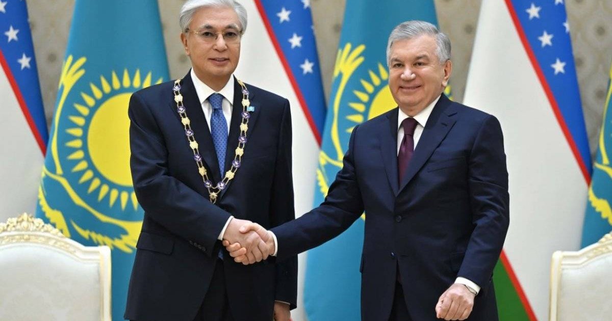 Қасым-Жомарт Тоқаевқа Өзбекстанның ең жоғары мемлекеттік наградасы табысталды