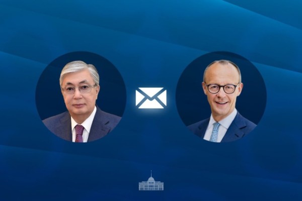 Тоқаев Германияның жаңа үкімет басшысы Фридрих Мерцке жылы лебізін білдірді