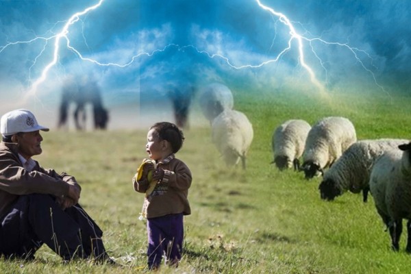 Өрісте найзағай түсіп, әке мен бала қаза тапты