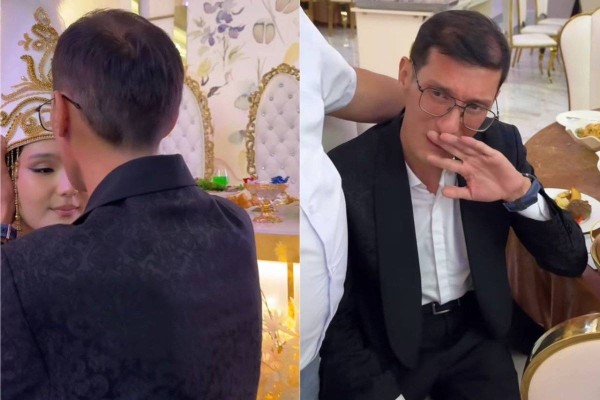«Қыз кетем деп тұрса, ұстама»: Дәнекер Оразбай қызын ұзатқан сәтте көз жасын тыя алмады