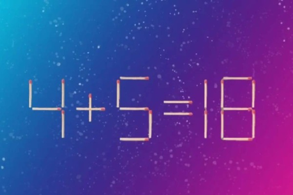 1 шырпыны ғана қозғап, есептің дұрыс шешімін таба аласыз ба?
