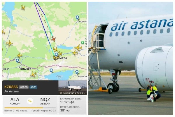 Air Astana рейсі Балқаш маңында төтенше жағдайға тап болды