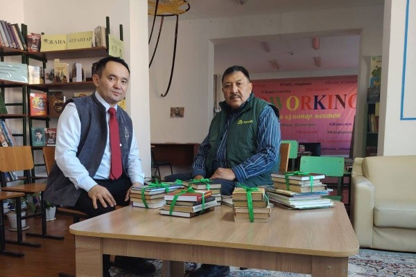 «КӨКПЕКТІ АУДАНЫНДА «АУЫЛ» ПАРТИЯСЫНЫҢ «КІТАПҚА – ЕКІНШІ ӨМІР СЫЙЛА» АКЦИЯСЫ ӨТТІ»