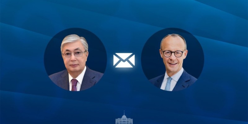 Тоқаев Германияның жаңа үкімет басшысы Фридрих Мерцке жылы лебізін білдірді