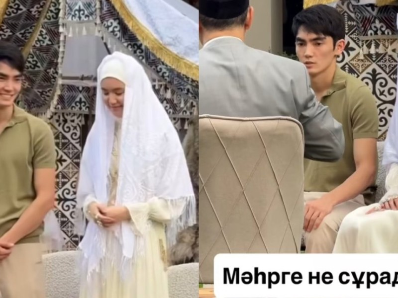 «Әп, бәрекелді!»: Сәкен Майғазиевтің келіні мәһрге алтын сақина сұрады