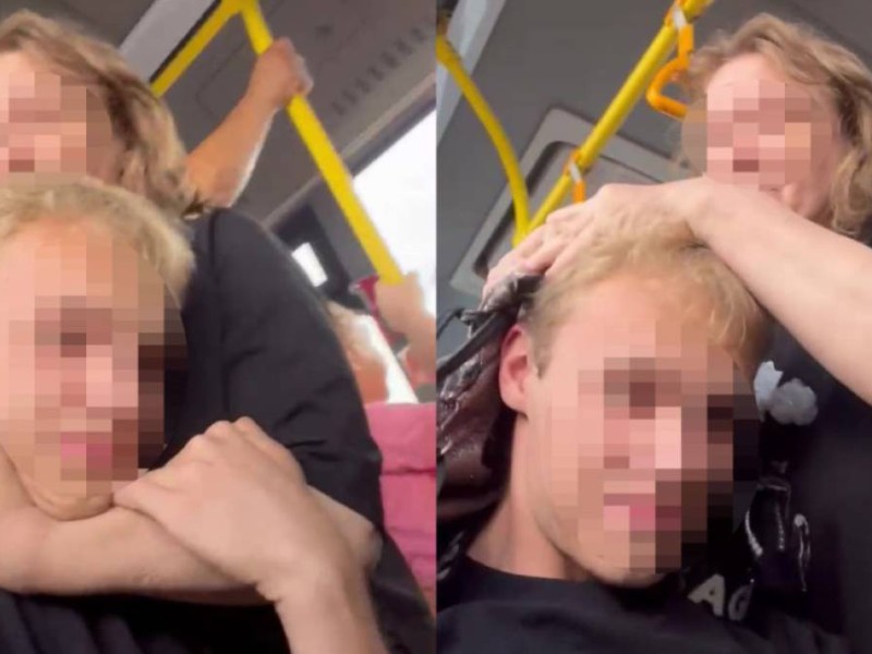 «Қайыршылық өмір кешесің!»: Автобуста әйел жас жігіттің шашын жұлып, қылқындырды