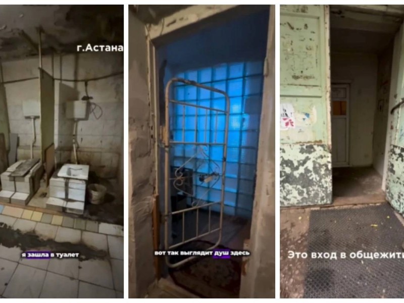 «Қорқынышты фильмдегідей»: Астанада әбден тозығы жеткен апатты жағдайдағы жатақхана табылды (видео)