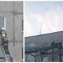 Ақсуда пышақ ұстаған ер адам терезеден секірмек болды — өрт сөндірушілер дер кезінде құтқарды